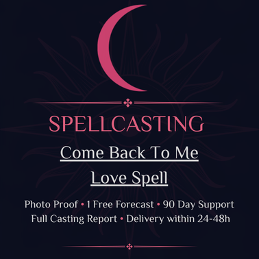 Come Back To Me Love Spell